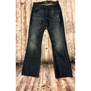 7 for all mankind dark wash bootcut jeans